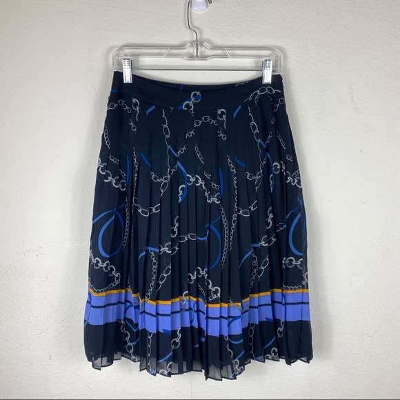 ANN TAYLOR Ribbon Chain Pleated Skirt - Picture 5 of 12